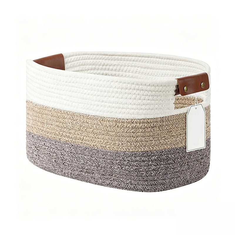 🔥 Hot sale 30% OFF🔥Woven Cotton Rope Storage Basket with Handles