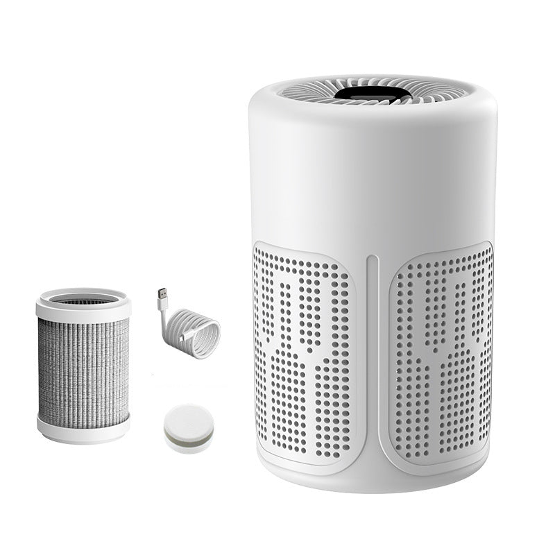 📢📢50% OFF !! ⏰🌬️ Compact Quiet Home Air Purifier, Dust Pet Hair Removal