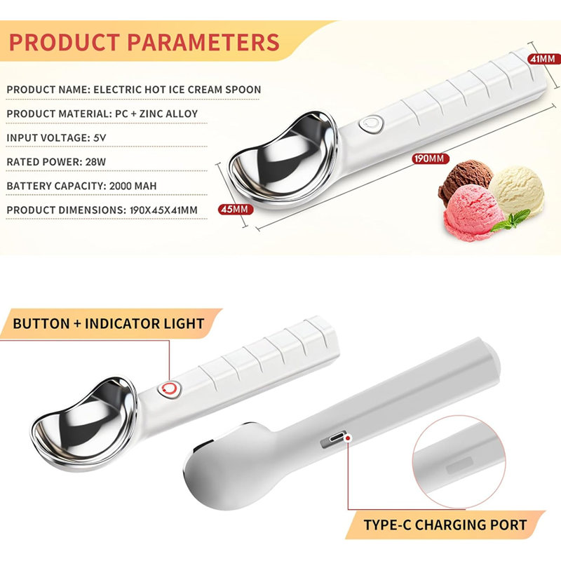 🔥 Hot sale 30% OFF🔥Electric Self-Melting Ice Cream Spoon