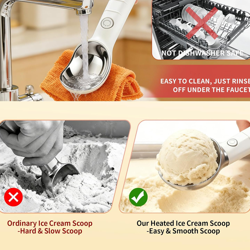 🔥 Hot sale 30% OFF🔥Electric Self-Melting Ice Cream Spoon