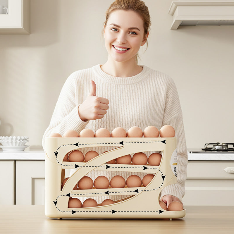 Space-Saving Fridge Egg Storage Organizer