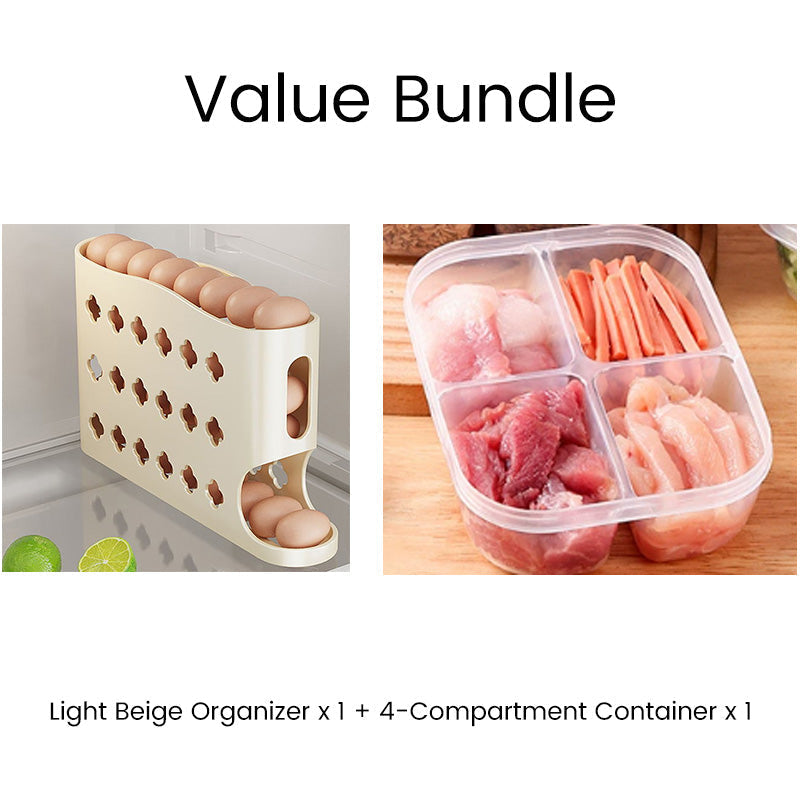 Space-Saving Fridge Egg Storage Organizer