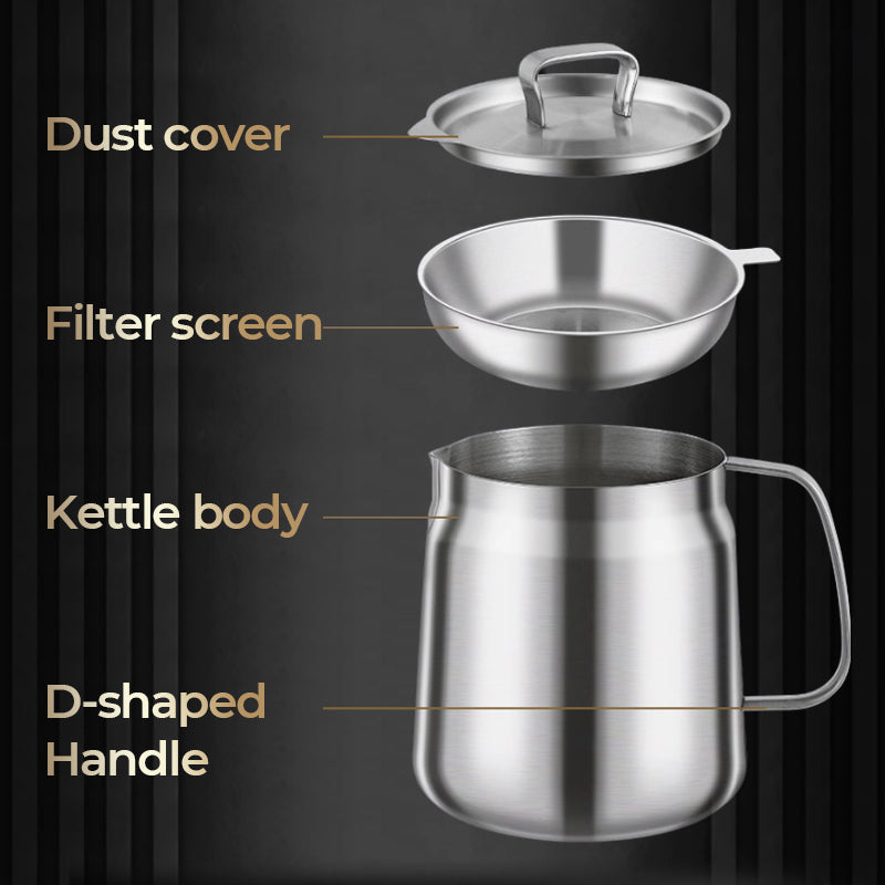 🔥 Hot sale 30% OFF🔥Multi-Function Large Capacity Stainless Steel Oil Filter Container