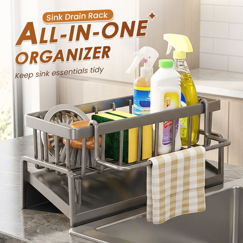 🔥 Hot sale 40% OFF🔥Multifunctional Sink Drain Rack for Kitchen Organization