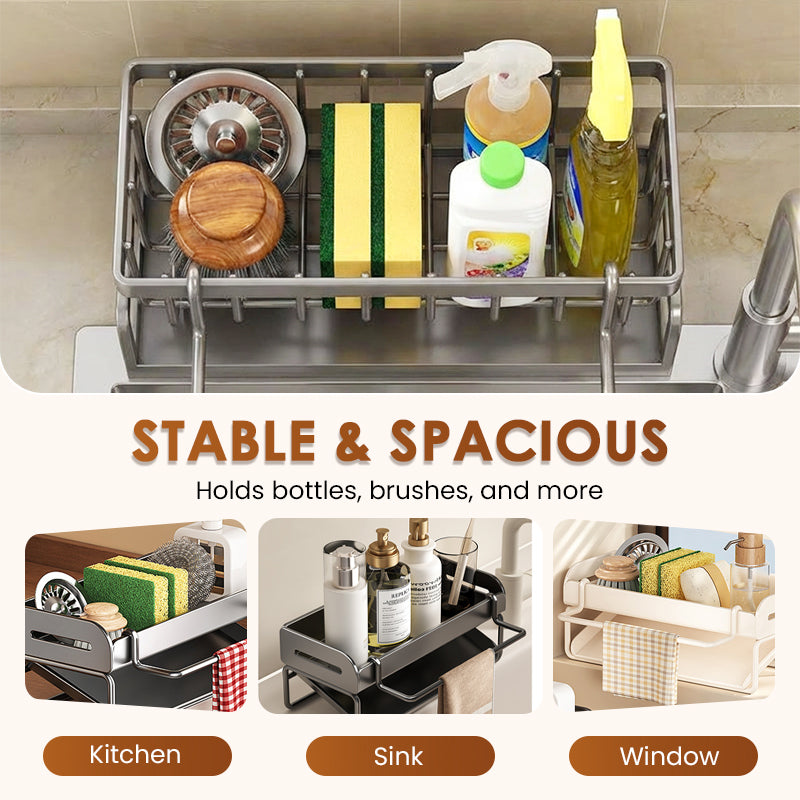 🔥 Hot sale 40% OFF🔥Multifunctional Sink Drain Rack for Kitchen Organization