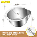 🔥 Hot sale 30% OFF🔥Stainless Steel Rice Strainer Bowl