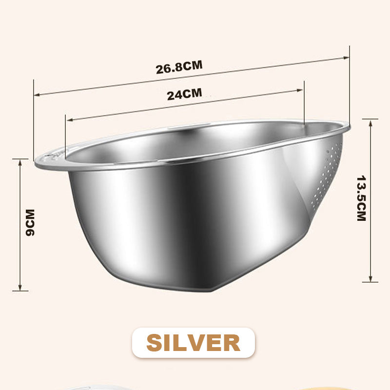 🔥 Hot sale 30% OFF🔥Stainless Steel Rice Strainer Bowl