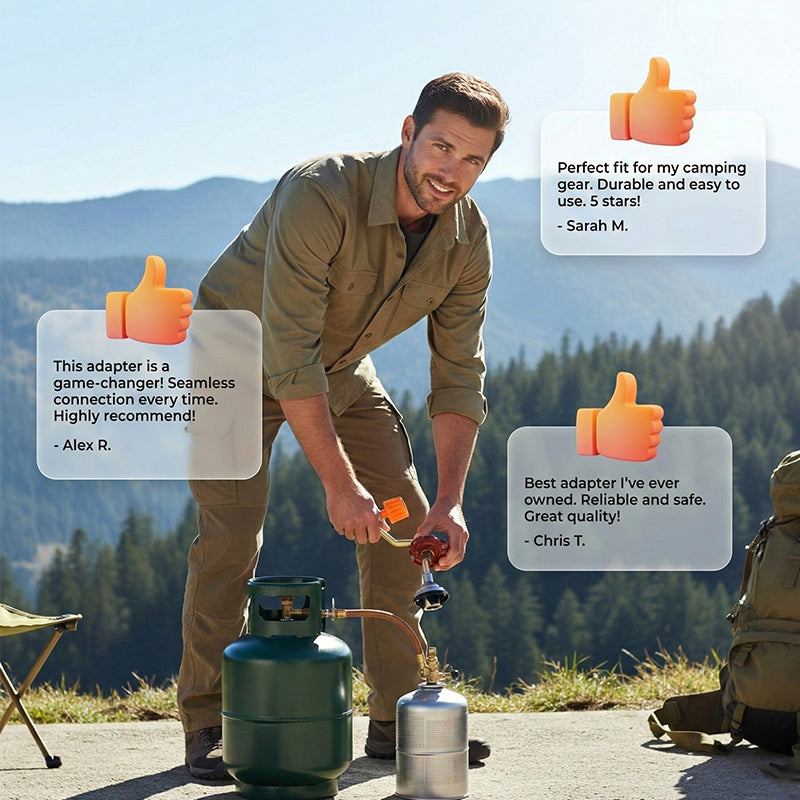 🔥 BUY 1 GET 1 FREE 🔥Outdoor Gas Canister Refill Adapter