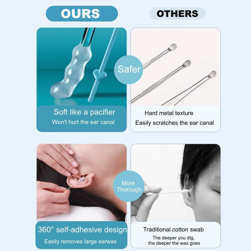 🔥40% OFF for a limited time🔥Gentle Adhesive Ear Wax Remover Sticks