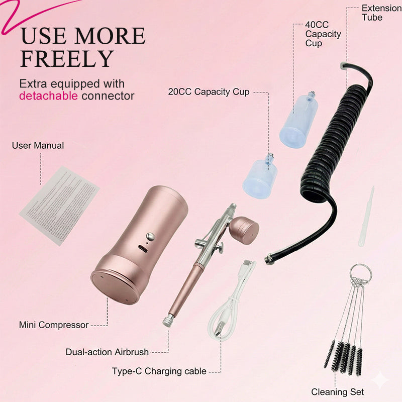 🔥 Hot sale 40% OFF🔥Cordless Airbrush Kit with Compressor