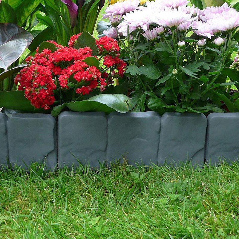 📢📢50% OFF !! & BUY 3 GET 1 FREE! ⏰  Imitation Stone Garden Fence – Real stone look & no tools needed – Easy to install & expand – perfect for plant beds, paths & lawn edges 🏡♻️
