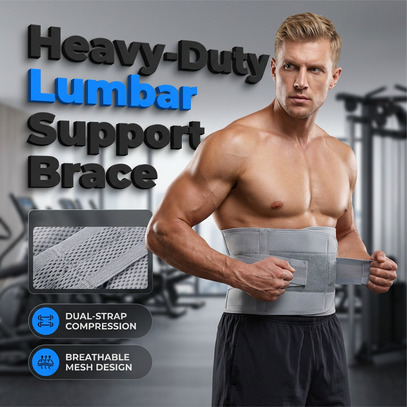 📢📢50% OFF !! ⏰Dual-Strap Compression Back Brace with Removable Support Stays