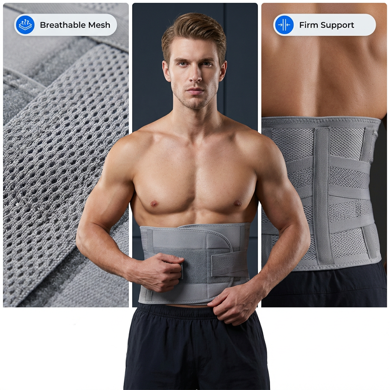 📢📢50% OFF !! ⏰Dual-Strap Compression Back Brace with Removable Support Stays