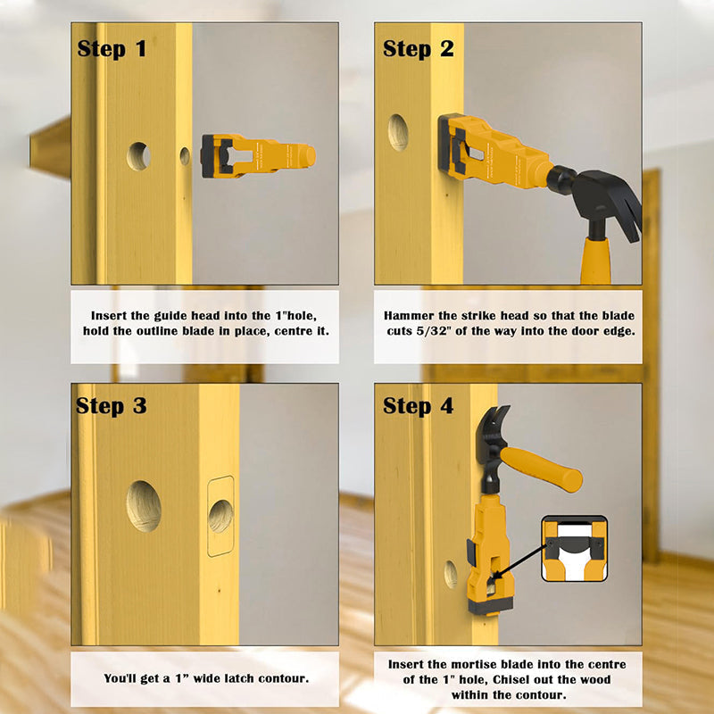 📢📢30% OFF !! ⏰Professional Door Latch Installation Tool