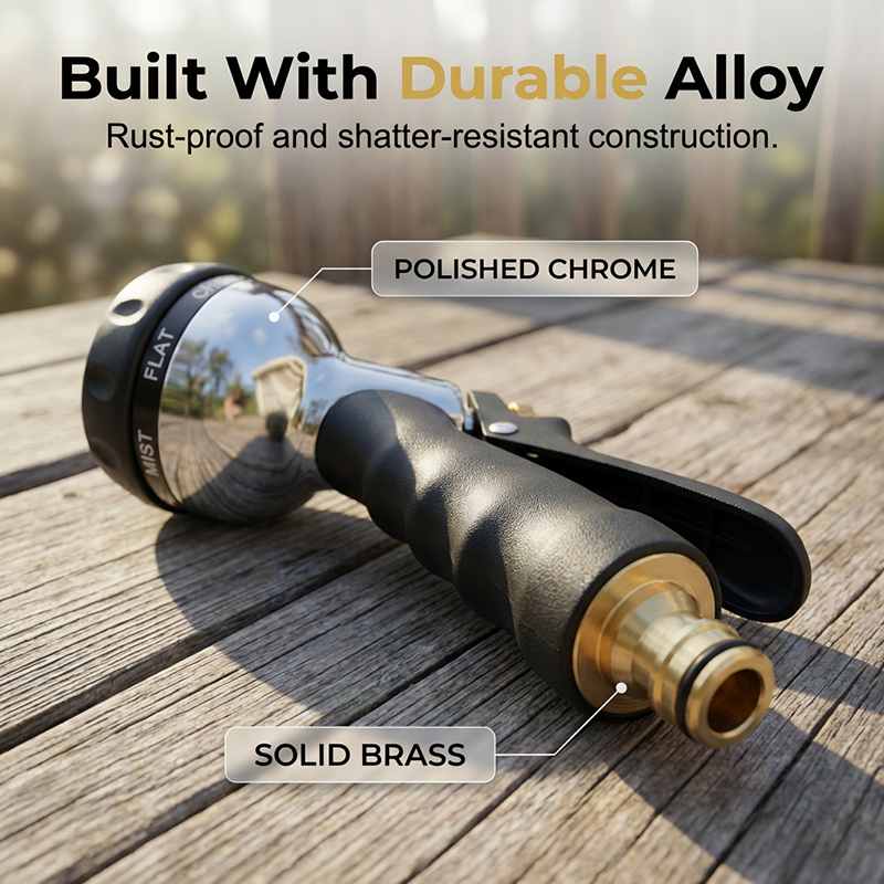 📢📢35% OFF !! ⏰Heavy-Duty Metal Garden Hose Nozzle Sprayer