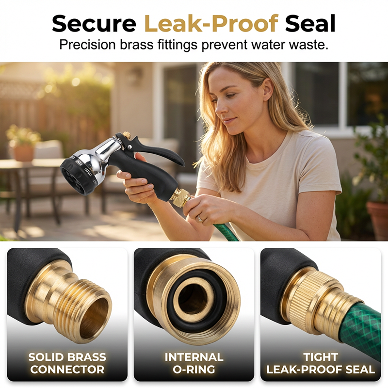 📢📢35% OFF !! ⏰Heavy-Duty Metal Garden Hose Nozzle Sprayer