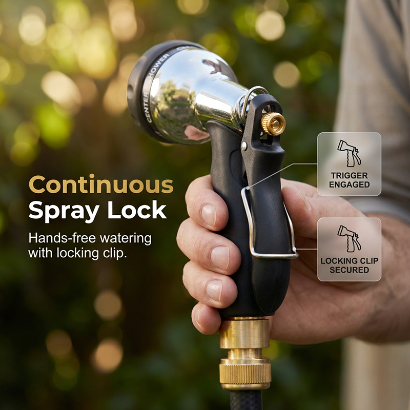 📢📢35% OFF !! ⏰Heavy-Duty Metal Garden Hose Nozzle Sprayer