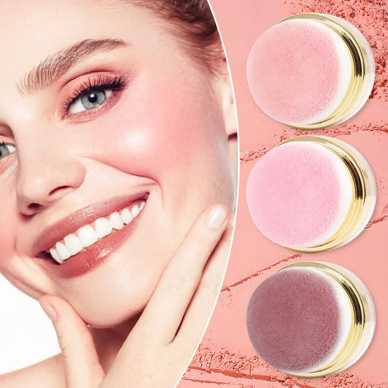 📢📢30%-46% OFF !! ⏰Portable Powder Blush with Puff Applicator