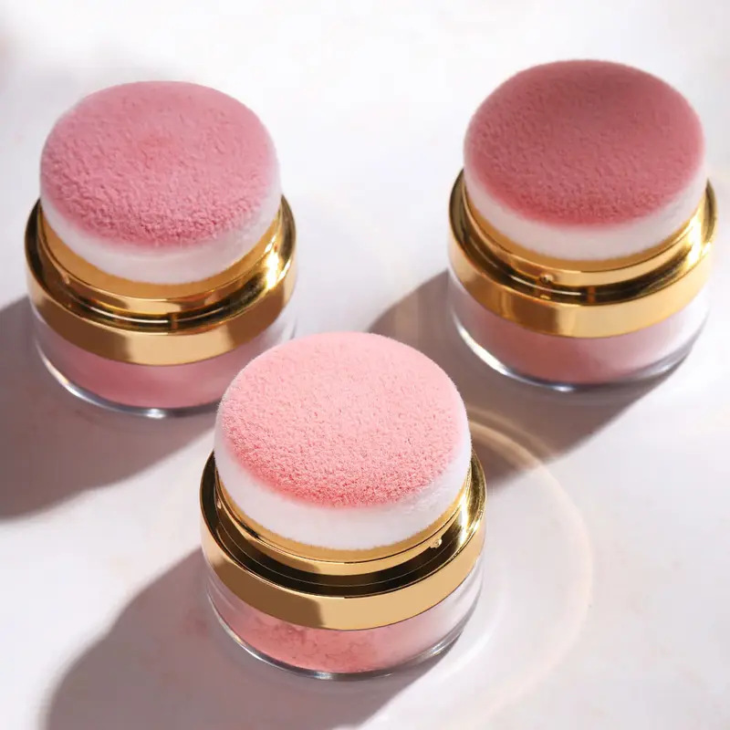 📢📢30%-46% OFF !! ⏰Portable Powder Blush with Puff Applicator