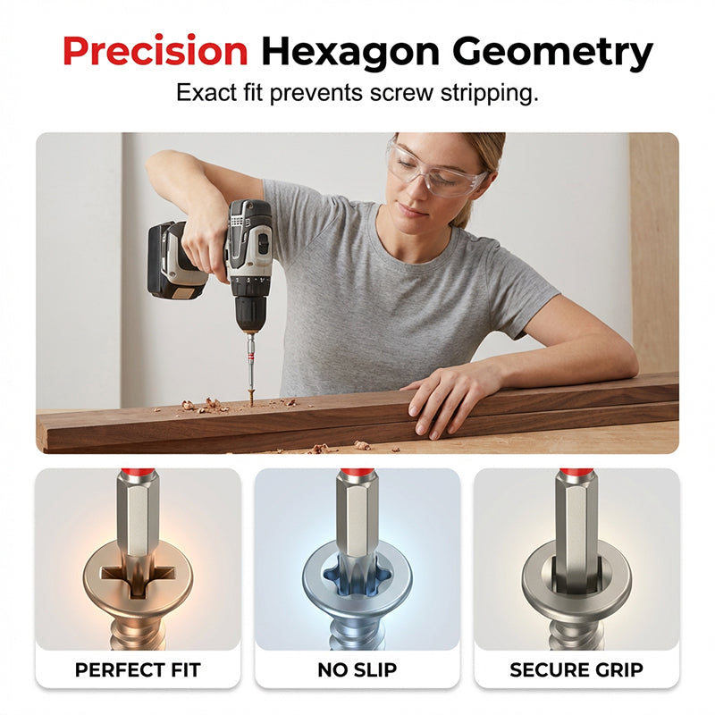 📢📢30% OFF !! ⏰Heavy-Duty Pagoda Hex Bits Set