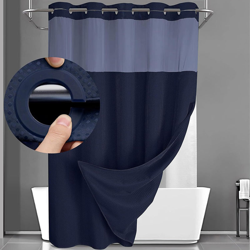 📢📢30% OFF !! ⏰Waffle Pattern Shower Curtain