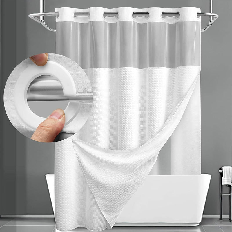 📢📢30% OFF !! ⏰Waffle Pattern Shower Curtain