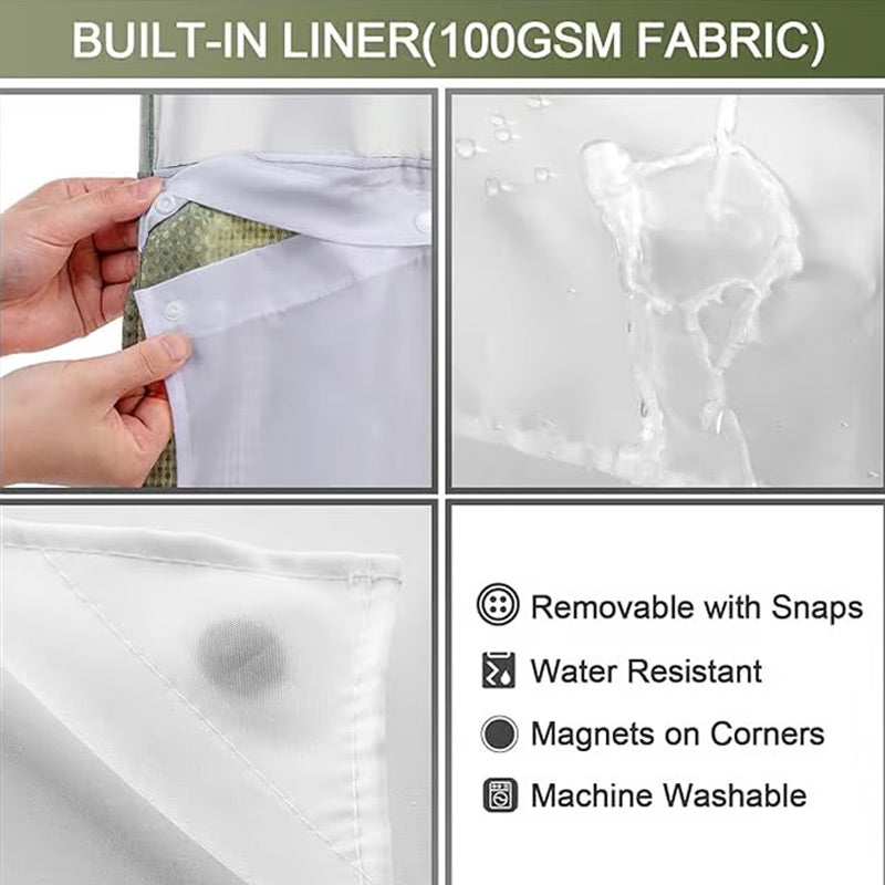 📢📢30% OFF !! ⏰Waffle Pattern Shower Curtain