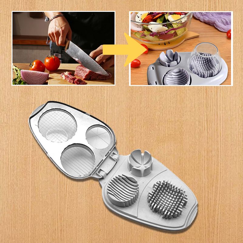 📢📢40% OFF !! ⏰Multifunctional 3-in-1 Egg Slicer