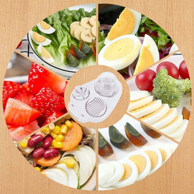📢📢40% OFF !! ⏰Multifunctional 3-in-1 Egg Slicer