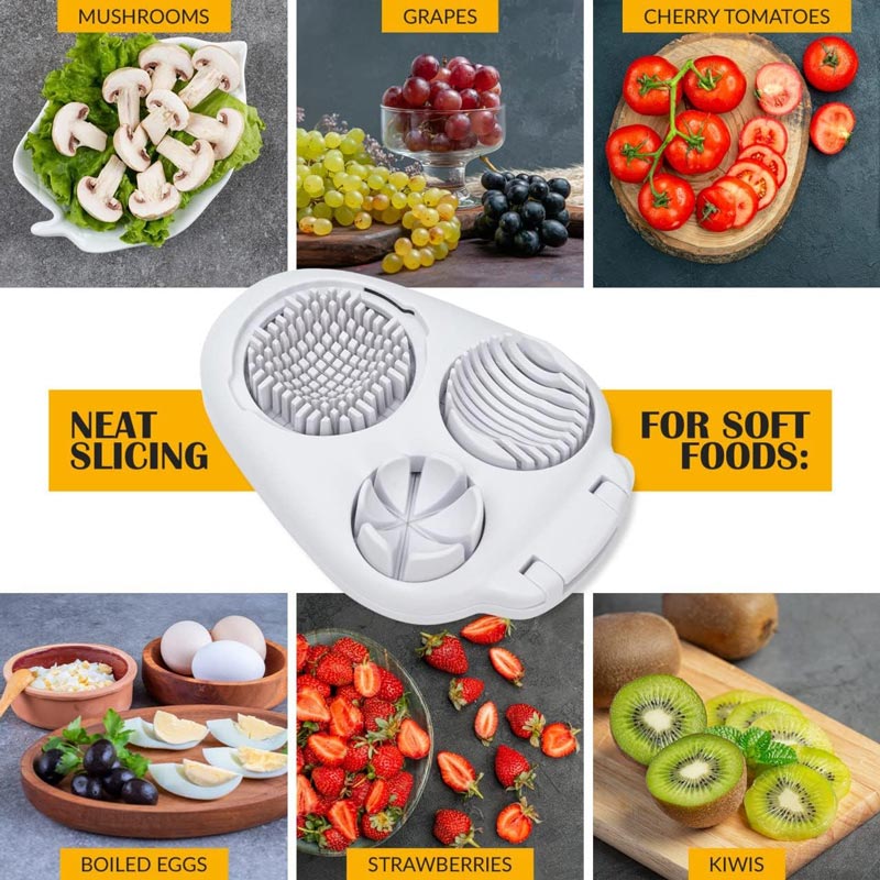 📢📢40% OFF !! ⏰Multifunctional 3-in-1 Egg Slicer