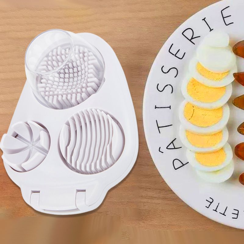 📢📢40% OFF !! ⏰Multifunctional 3-in-1 Egg Slicer