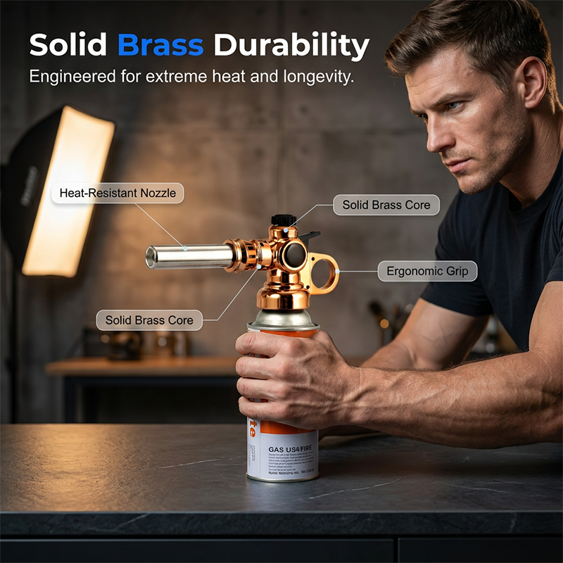 📢📢50% OFF !! ⏰Professional Butane Torch Head with Automatic Ignition