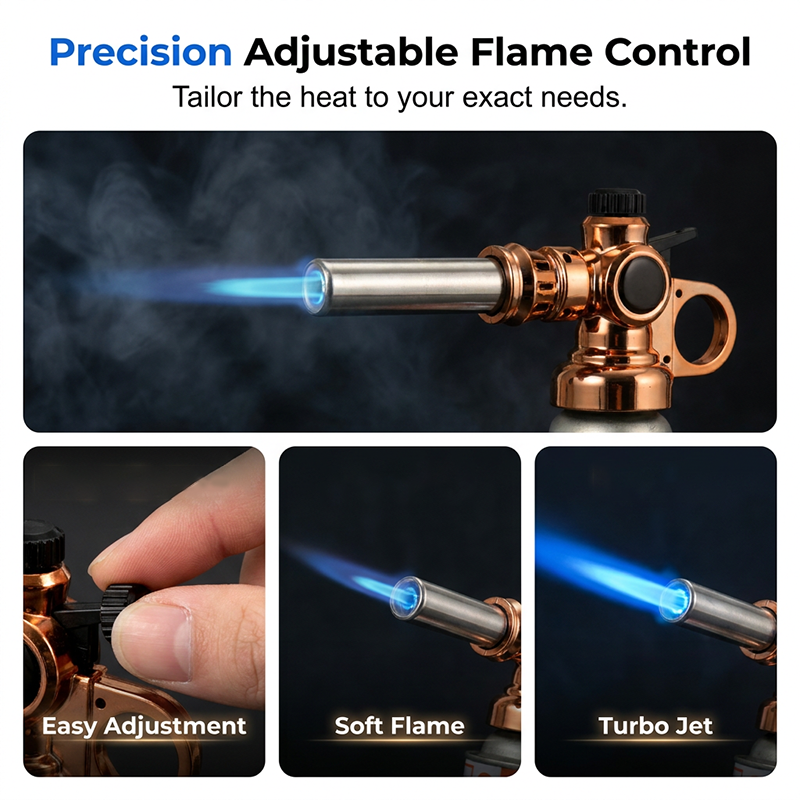 📢📢50% OFF !! ⏰Professional Butane Torch Head with Automatic Ignition