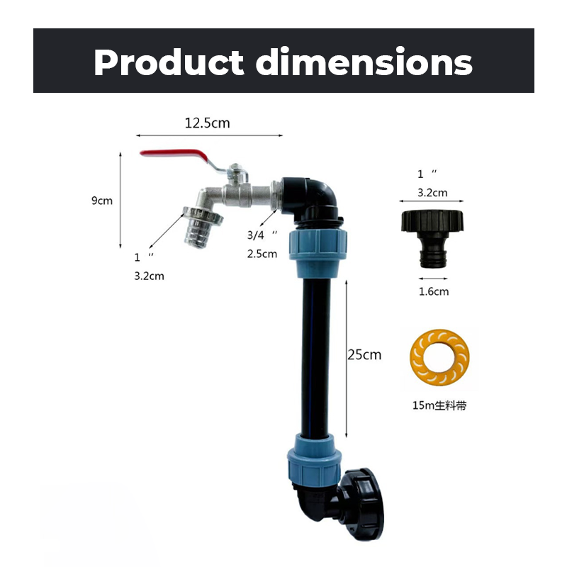 📢📢40% OFF !! ⏰Complete Ibc Tank Fitting Set