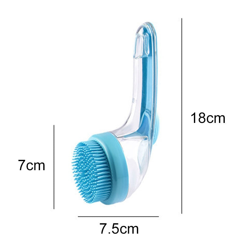 📢📢50% OFF !! ⏰Pet Bath Brush with Long Handle & Shampoo Dispenser