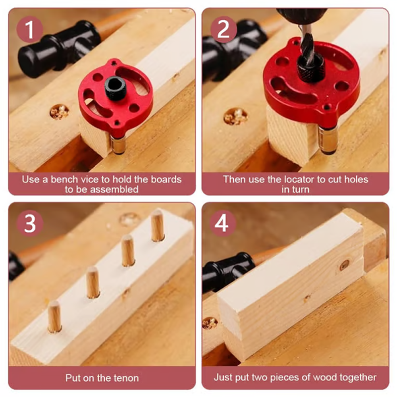 📢📢40% OFF !! ⏰Self-Centering Dowel Jig Kit for Woodworking