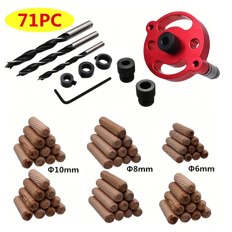 📢📢40% OFF !! ⏰Self-Centering Dowel Jig Kit for Woodworking