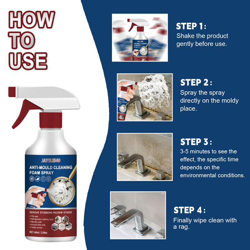 📢📢50% OFF !! ⏰Anti-Mould Cleaning Foam Spray