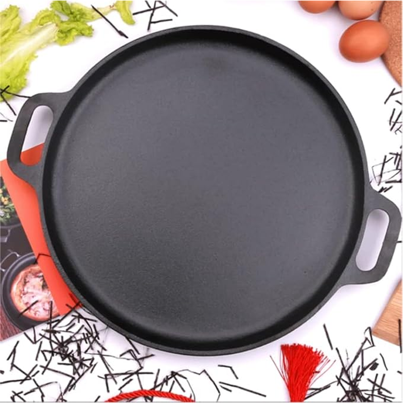 📢📢40% OFF !! ⏰Non-Stick Cast Iron Griddle Pan with Handles