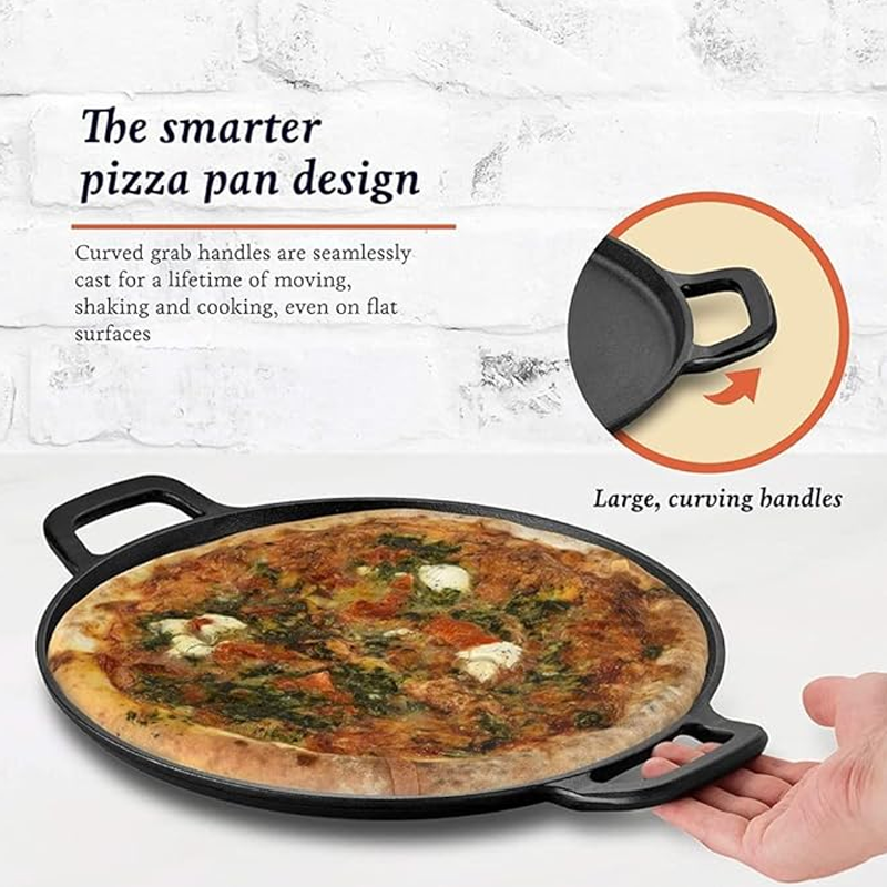 📢📢40% OFF !! ⏰Non-Stick Cast Iron Griddle Pan with Handles