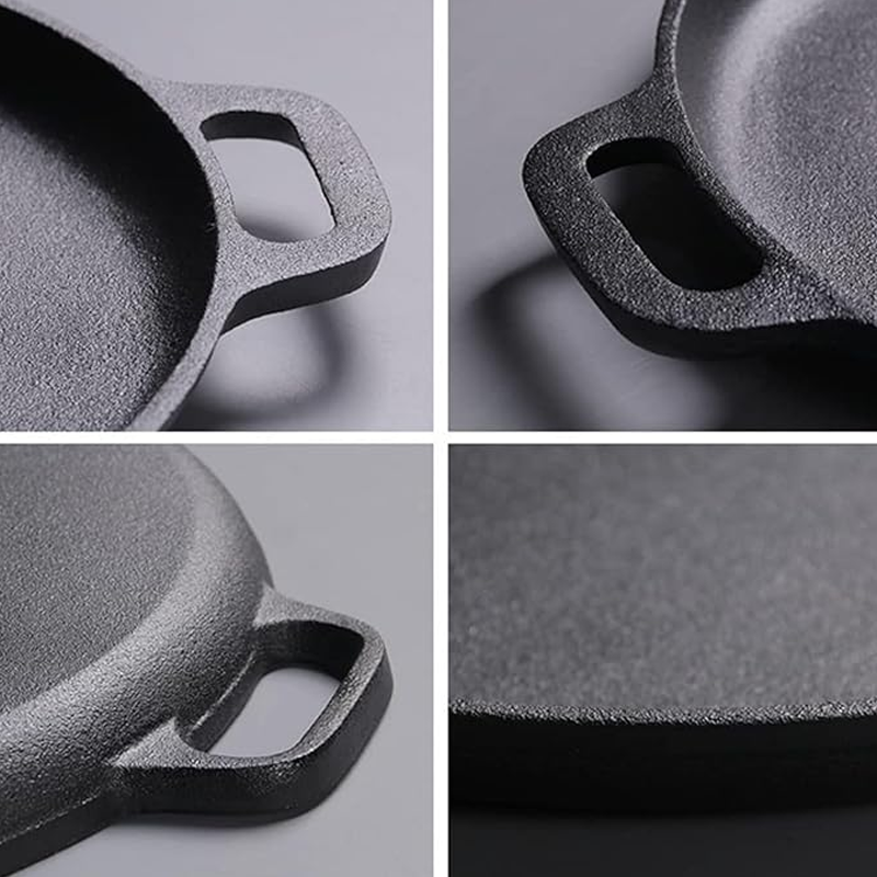 📢📢40% OFF !! ⏰Non-Stick Cast Iron Griddle Pan with Handles