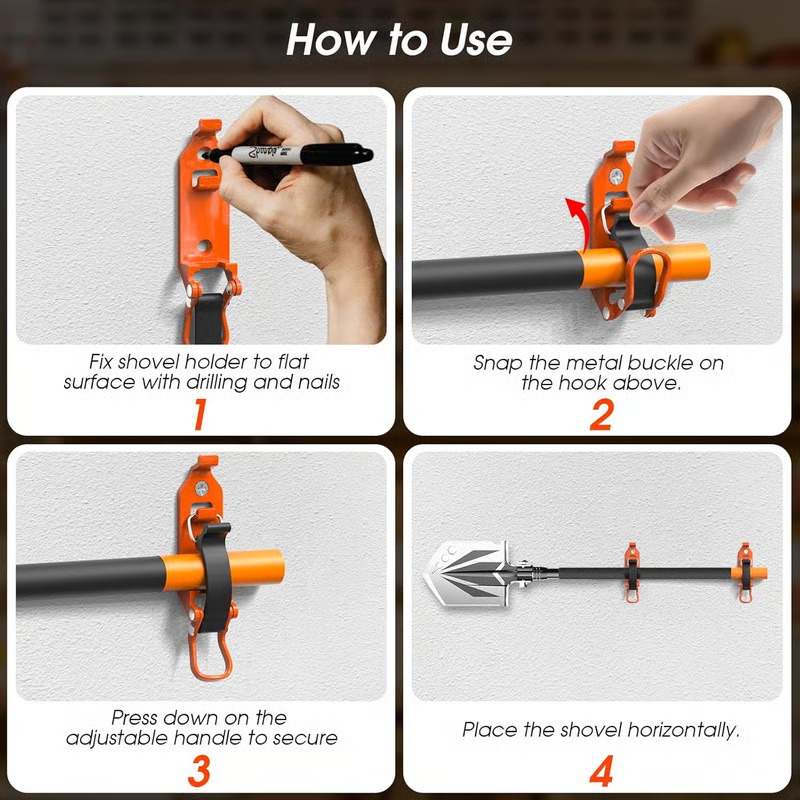 📢📢40% OFF !! ⏰Heavy Duty Tool Holder Wall Mount Clamps