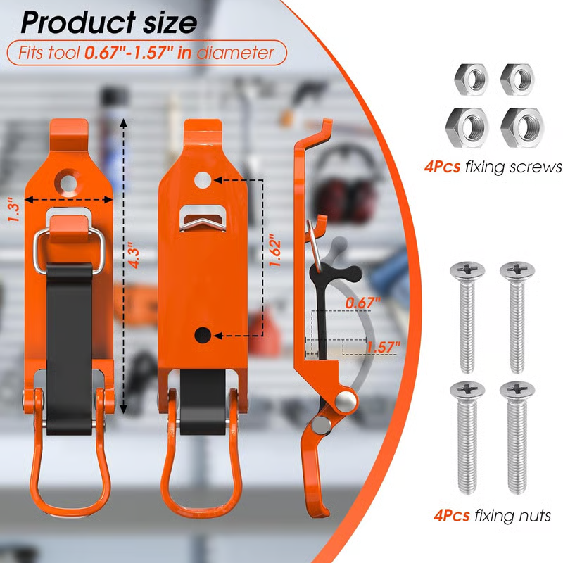 📢📢40% OFF !! ⏰Heavy Duty Tool Holder Wall Mount Clamps