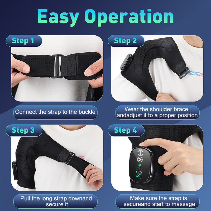 📢📢50% OFF !! ⏰Heated Shoulder Brace with Vibration for Men & Women