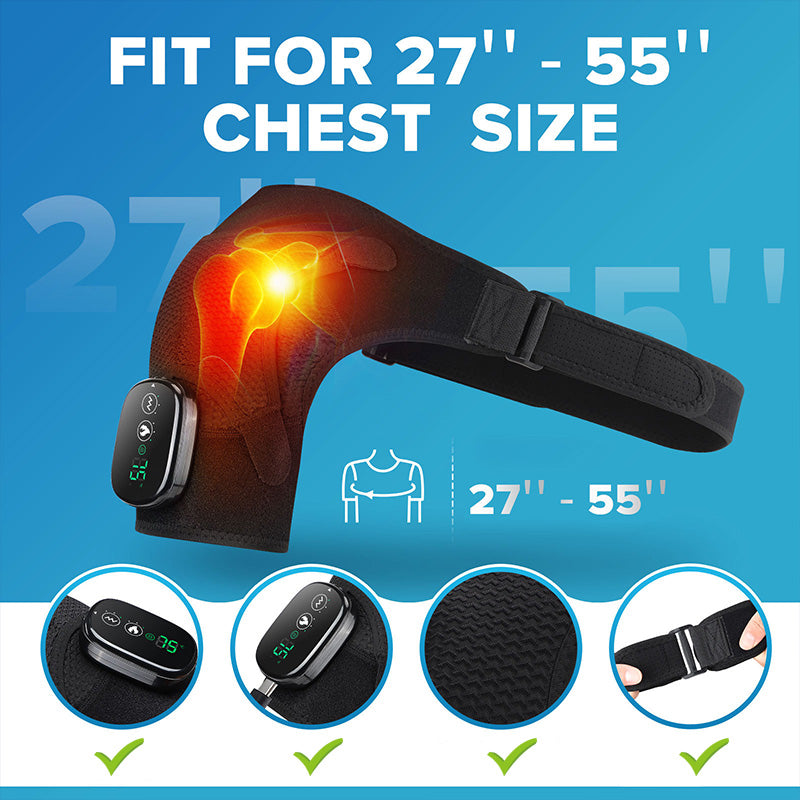 📢📢50% OFF !! ⏰Heated Shoulder Brace with Vibration for Men & Women