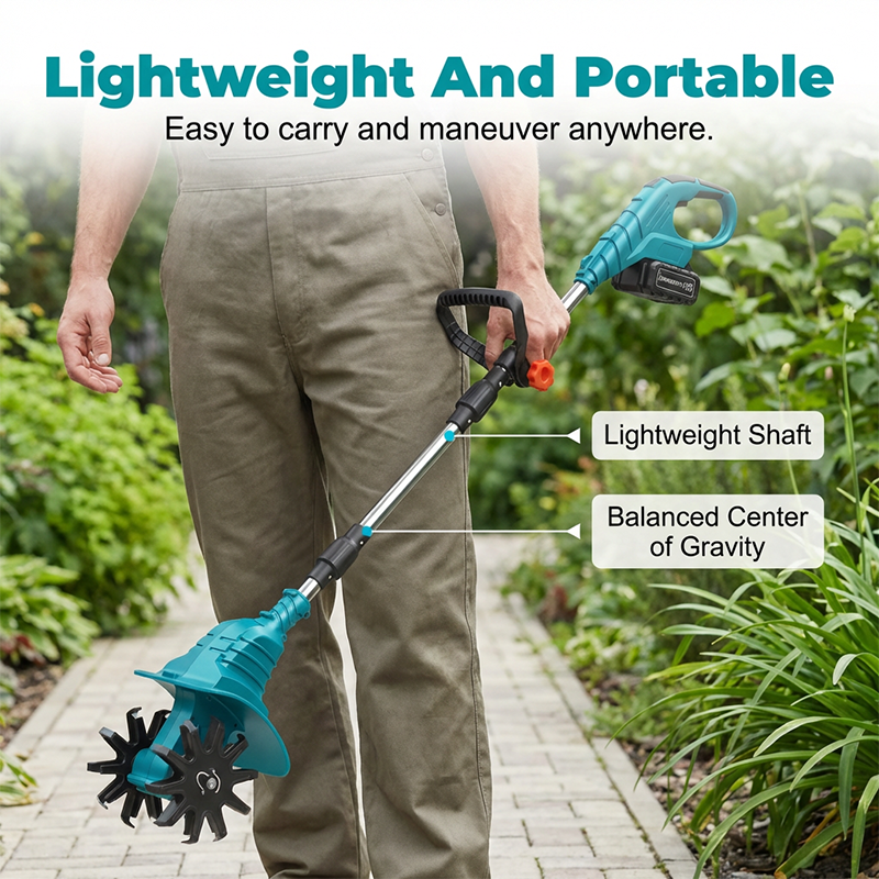 📢📢30% OFF !! ⏰ordless Electric Garden Tiller & Cultivator