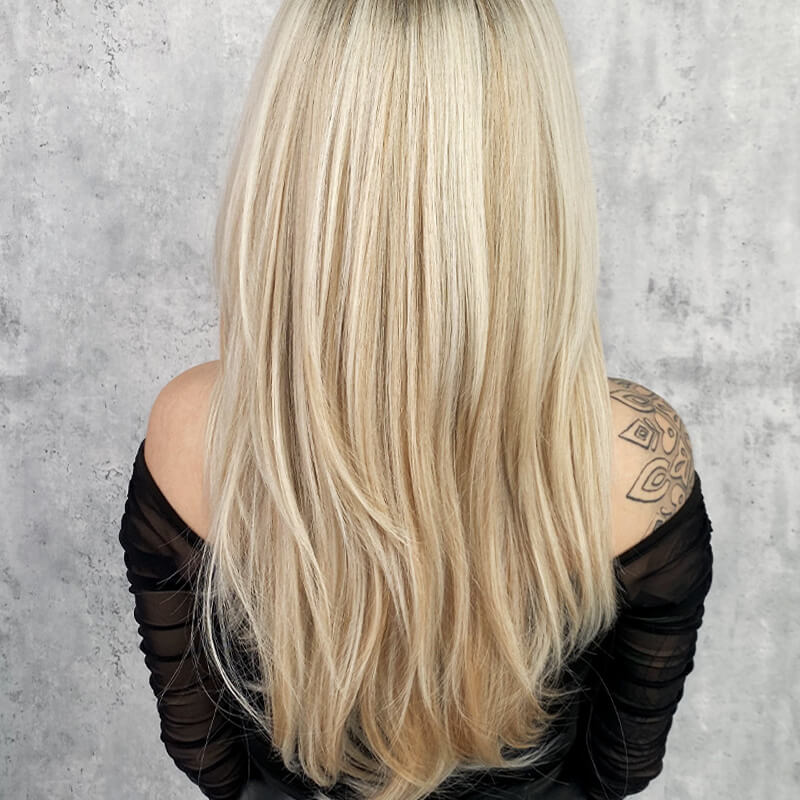 📢📢40% OFF !! ⏰Nice gift*Wig long hair Layered bangs wigs