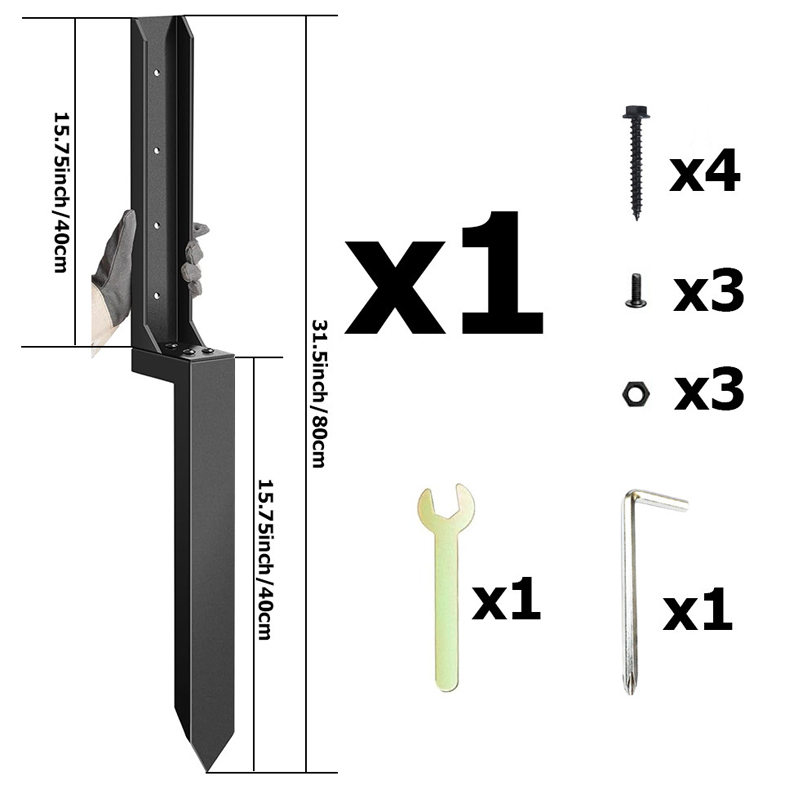 📢📢30% OFF !! ⏰Heavy-Duty Fence Post Repair Kit