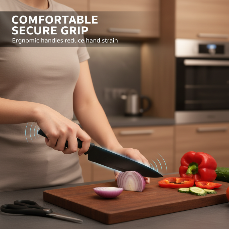 📢📢30% OFF !! ⏰Modern 7-in-1 Kitchen Knife & Scissors Set