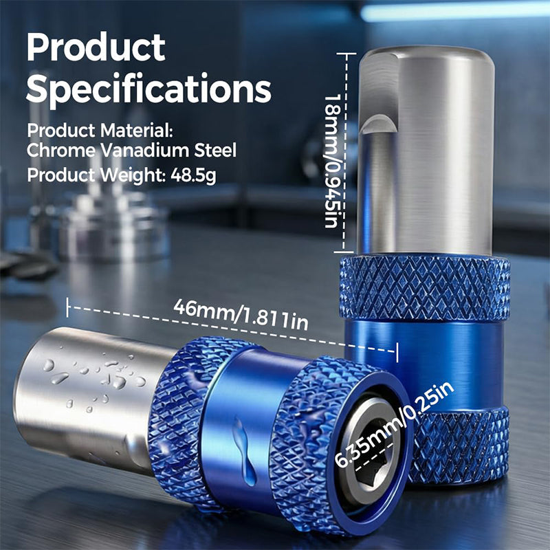📢📢50% OFF !! ⏰Quick-Release Magnetic Drill Bit Adapter